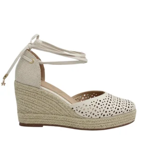 Cuñas Glinda para mujer color hueso