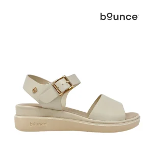 Sandalias flats Robertha para mujer color hueso