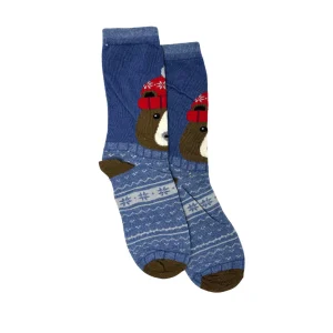 Calcetines Oso para mujer color azul