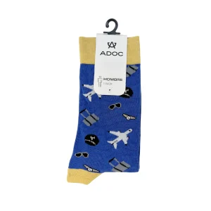 Calcetines Avion para hombre color azul