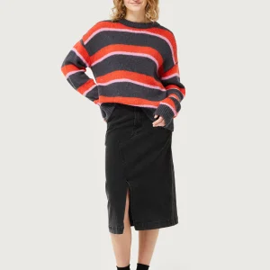 Jersey de punto rayas rojas