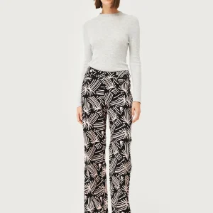 Top con cuello perkins gris