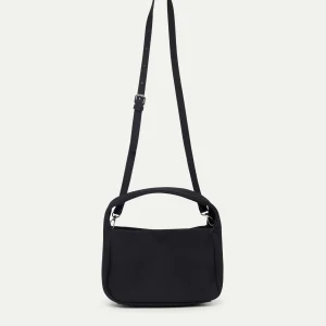 Bolso de mano con correa negro