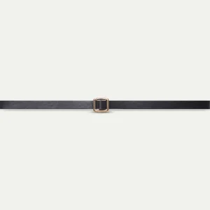 Cinturón hebilla cuadrada negro