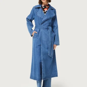 Gabardina midi vaquera azul