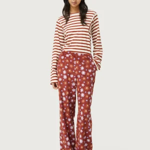 Pantalón de pana estampado floral Montana