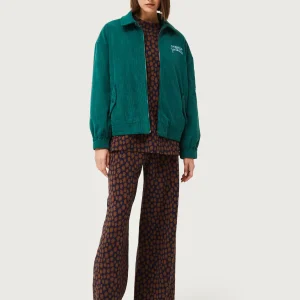 Bomber de pana verde