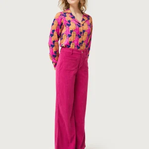 Pantalón de pana fucsia