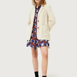 Blazer de pana blanco