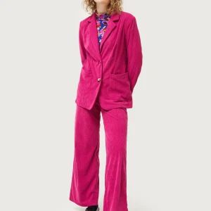 Blazer de pana fucsia