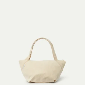 Bolso hombro de pana blanco