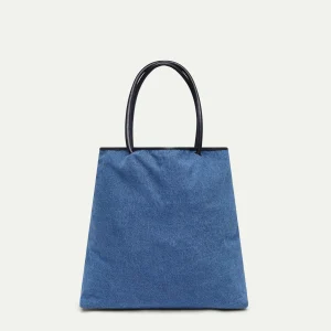 Bolso de hombro denim azul