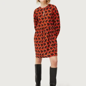 Vestido corto estampado geométrico Pai Pai