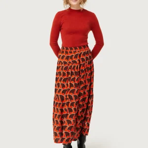 Falda larga estampado geométrico Pai Pai