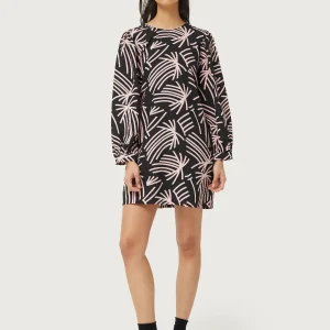 Vestido corto estampado abstracto Fénix