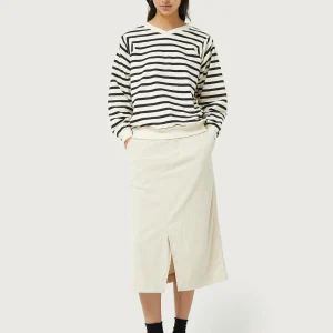 Sudadera rayas blancas y negras