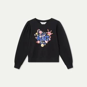 Sudadera con print floral "Heart"