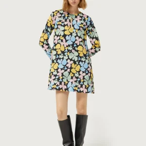 Vestido corto estampado floral Jacinto