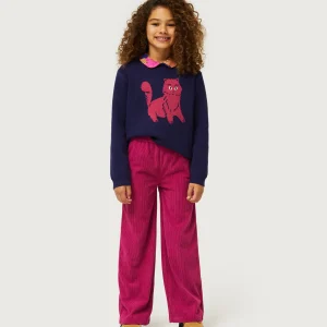 Jersey de niña con print de gato