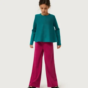 Jersey de niña evasé verde