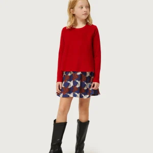 Jersey de niña evasé rojo