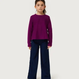 Jersey de niña evasé morado