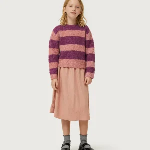 Jersey de niña rayas moradas