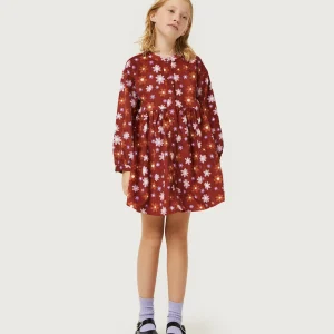 Vestido corto de niña estampado floral Montana