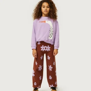 Sudadera de niña con print de garza