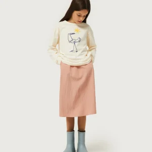 Camiseta de niña con print de garza
