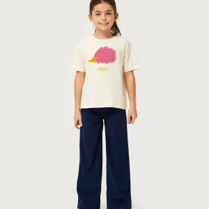 Camiseta de niña con print de erizo