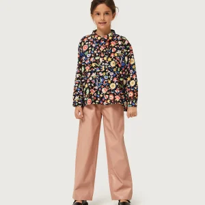 Camisa de niña estampado floral pequeño