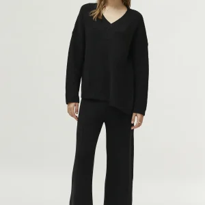 Jersey cuello pico negro