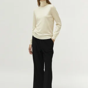 Jersey cuello alto blanco