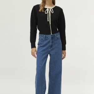 Jeans pernera ancha azul