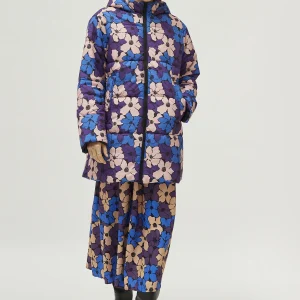 Abrigo acolchado estampado floral Camille