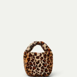 Bolso de mano estampado de leopardo
