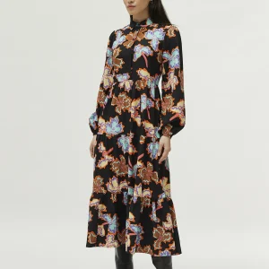 Vestido largo estampado floral Alhelí