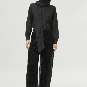 Pantalón de lentejuelas negro