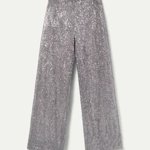 Pantalón con lentejuelas silver
