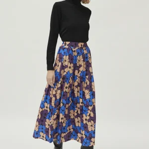 Falda larga estampado floral Camille