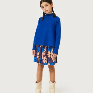 Falda corta de niña estampado floral Camille