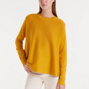 Jersey de punto envasé amarillo