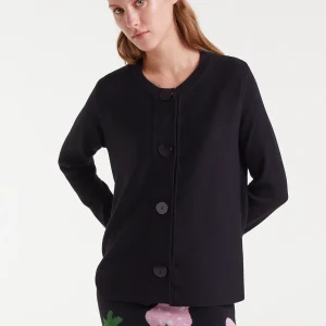 Cárdigan de punto negro