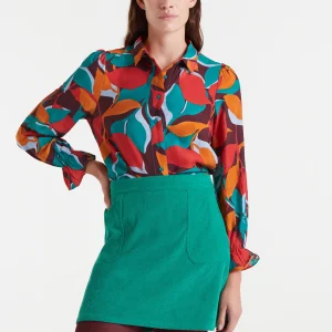 Camisa crepé ligero con estampado Ponziana