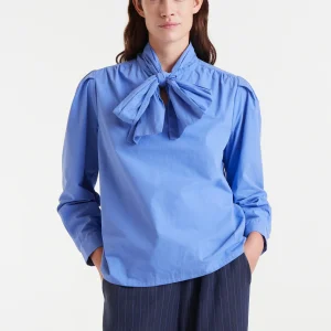 Camisa 100% algodón lazada azul