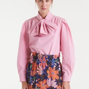 Camisa 100% algodón lazada rosa