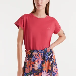 Camiseta 100% algodón rojo