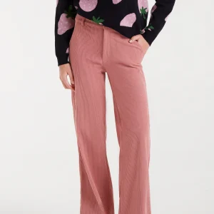 Pantalón de pana rosa