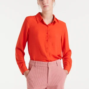 Camisa fluida naranja